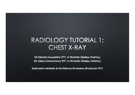 Chest Radiograph Interpretation Content Medall