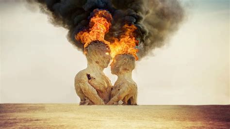 Online crop | burned statues illustration, burning, Burning Man, statue ...