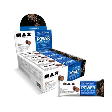 Power Protein Bar 41GR Cx 12unid Max Titanium Nutribike