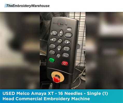 Used Melco Amaya Xt Needles Single Head Commercial