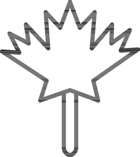 Maple leaf icon in line art. 24361141 Vector Art at Vecteezy