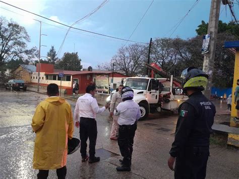 Realiza Protección Civil Municipal Recorridos Por Lluvias Intensas