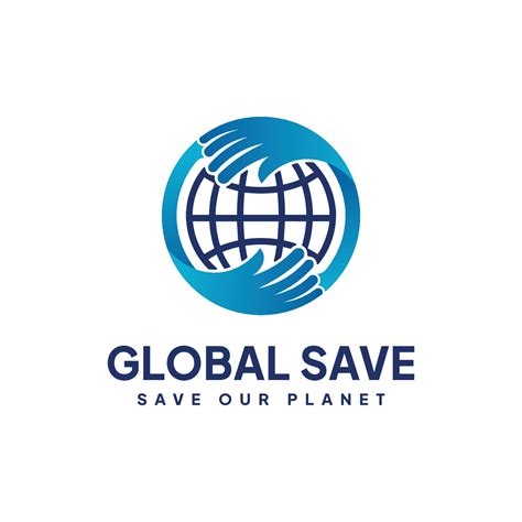 Save Global Logo Save Our Planet. Hands Hugging Earth Logo 6993350 ...