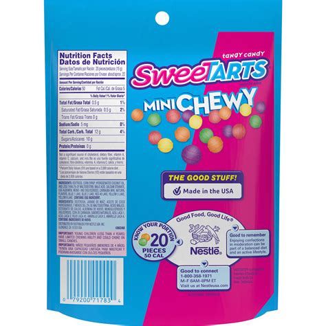 Wonka Mini Sweet Tarts Nutrition – Nutrition Ftempo