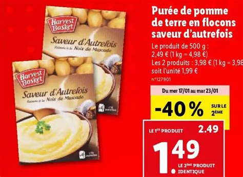 Promo Purée de pomme de terre en flocons saveur d autrefois chez Lidl