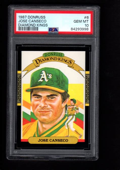 Jose Canseco Donruss Diamond Kings Price Guide Sports Card