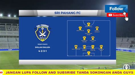 Sri Pahang Fc Vs Melaka United Fc Liga Super Live Youtube