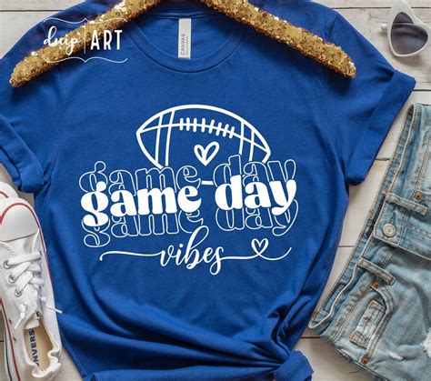 Game Day Vibes Svg Football Svg Game Day Svg Football Life Etsy