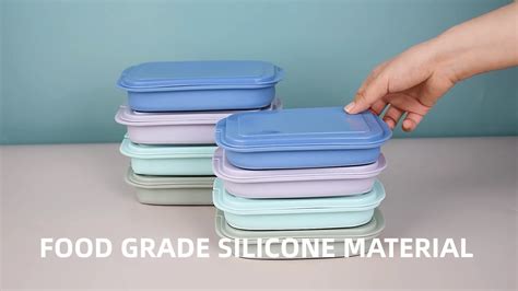 Newest Portable Microwaveable Reusable Collapsible Silicone Bento Box