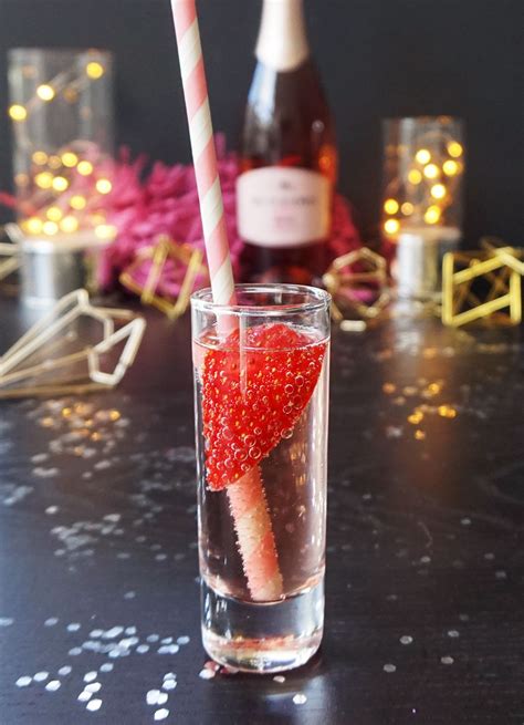 Sparkling Rosé Strawberry Cocktail Recipe Recipe Strawberry