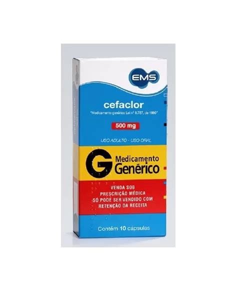 CEFACLOR 500MG 10 CÁPSULAS RDC Nº20