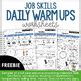 Job Skills Daily Warm Up Worksheets FREEBIE TPT