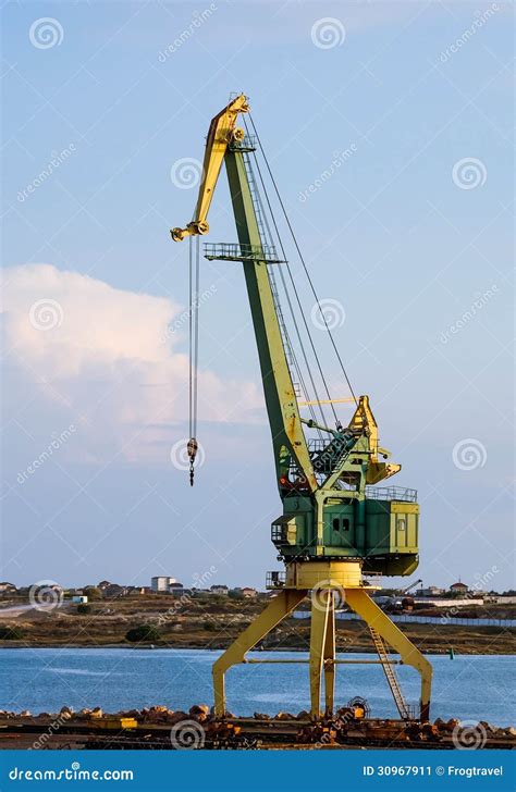 Wharf Crane Stock Image Image Of Hoist Jetty Carriage