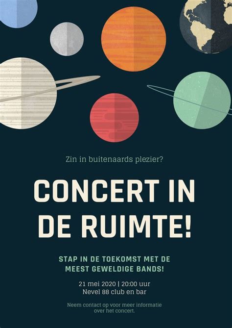 Gratis Je Eigen Afdrukbare Concert Posters Maken Canva