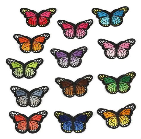 Embroidered Butterfly Iron On Patches For Clothing And Diy Crafts 13