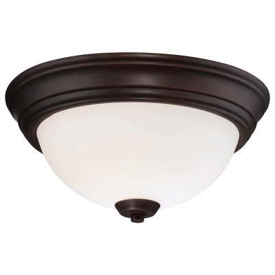 Minka Lavery Overland Park Light Vintage Bronze Flush Mount