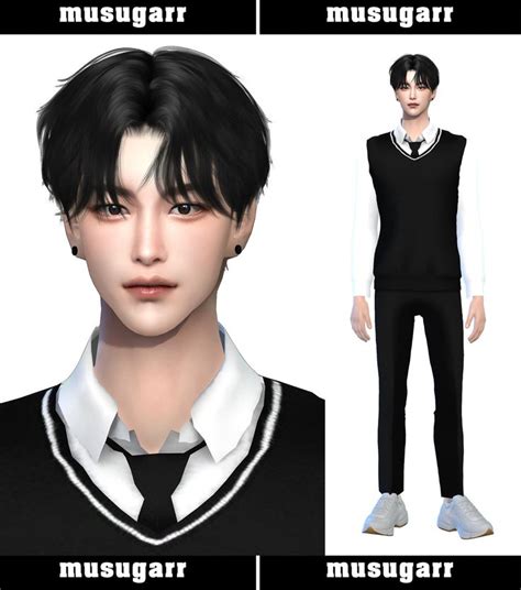 Ralph Sims Dump Preview Musugarr X Maamuang Sims 4 Hair Male