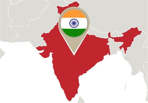 India No Mapa Mundi - índia no mapa do mundo 6935637 Vetor no Vecteezy
