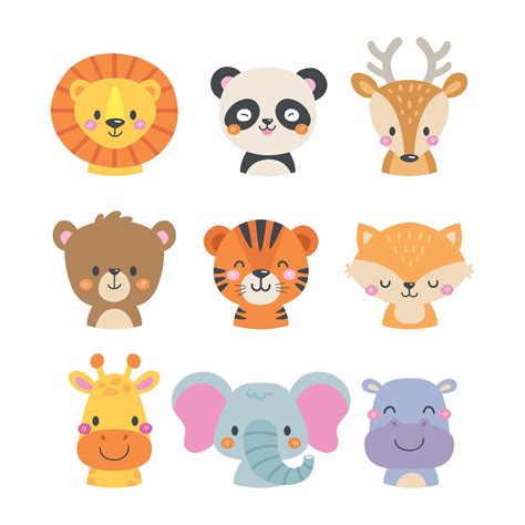 drawing of cute animal face 1