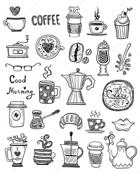 Coffee Doodles Illustration Stock Vector Image By Orfeev 65381449