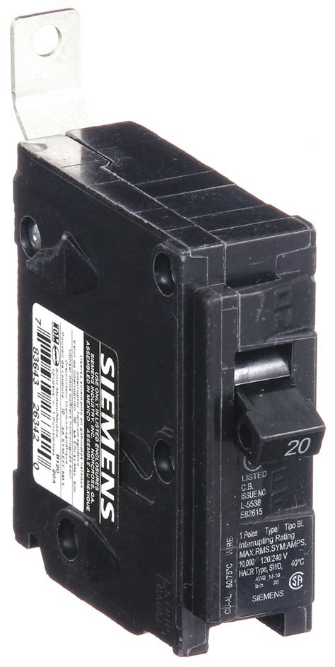 20 A Amps 120 240V AC Miniature Circuit Breaker 3CMY1 B120 Grainger