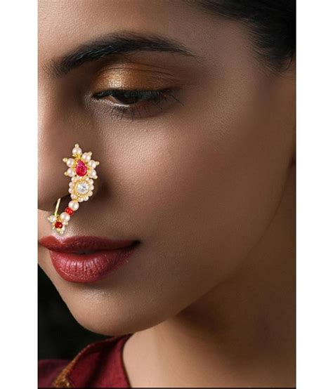 Sukai Jewels Traditional Maharashtrian Nath For Women And Girls Buy