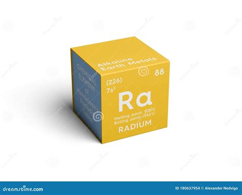 Radium Alkaline Earth Metals Chemical Element Of Mendeleev S Periodic