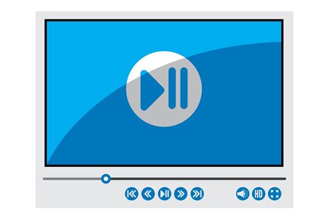 video player interface graphic  rasoldesignstudio creative fabrica