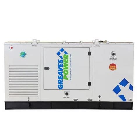 Silent Or Soundproof Air Cooling Kva Greaves Power Industrial Genset