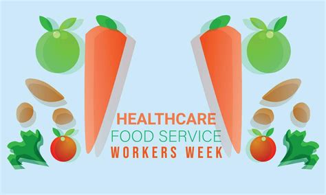 Healthcare food service workers week. background, banner, card, poster ...