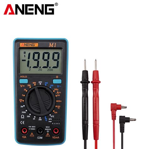 ANENG M1 Blue Digital Multimeter Multimetro Esr Transistor Tester