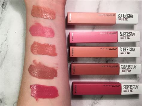 Maybelline Superstay Matte Ink Reviewswatches Maybelline Lipstick Swatches Maybelline