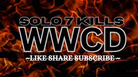 Solo Kills Wwcd Bgmi Youtube