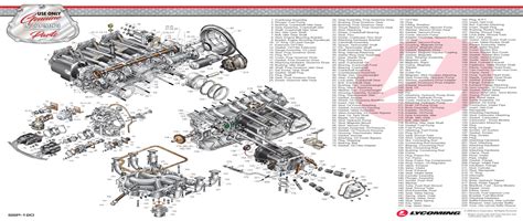 expanded engine poster lycoming engine gear