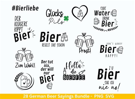 German Bier Sprüche svg png Bundle Alkohol svg drinks svg Etsy de