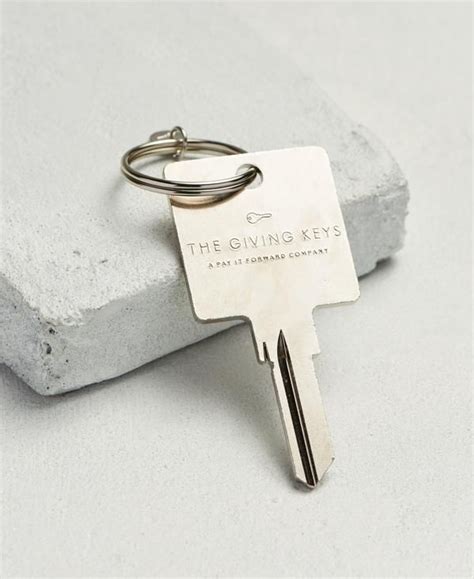 The Giving Keys Handmade Keychain Hand Stamped Keychain Giving Keys