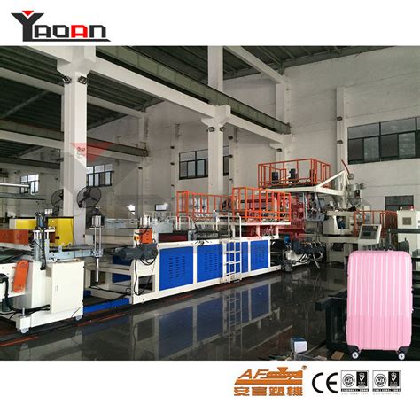 Three Layer Pc Abs Sheet Extrusion Machine For Making Baggage Luggage