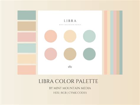 Libra Color Palette Brand Palette Small Business Branding Wedding ...