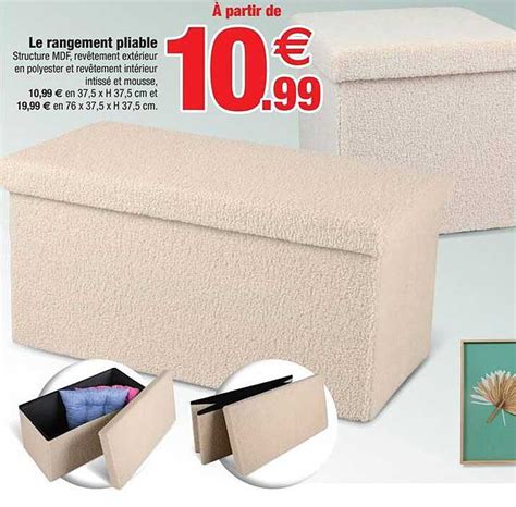 Promo Le Rangement Pliable Chez Bazarland ICatalogue Fr