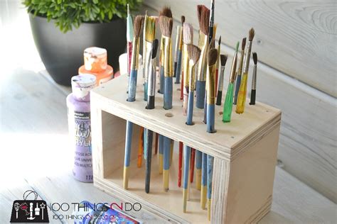 Paint Brush Storage Rack, paint brush storage