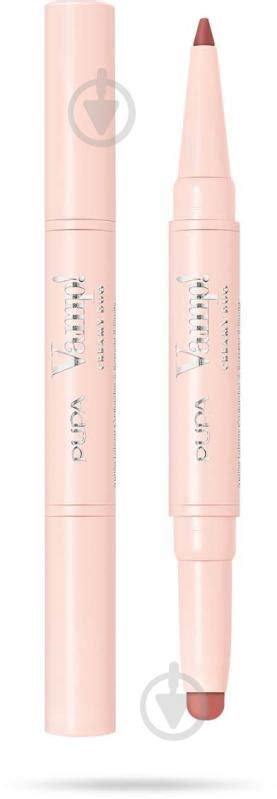 ᐉ Помада карандаш Pupa Vamp Creamy Duo 07 Peach Nude 1 г Купить в