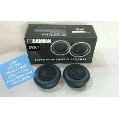 Jual GE261 Ori Speaker Twiter Mobil Car Pasif Mini Super Dome Neodymium