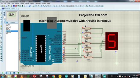 Interfacing Segment Display With Arduino In Proteus Projectiot