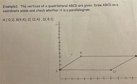 Solved Example1 The Vertices Of A Quadrilateral ABCD Are Given Draw