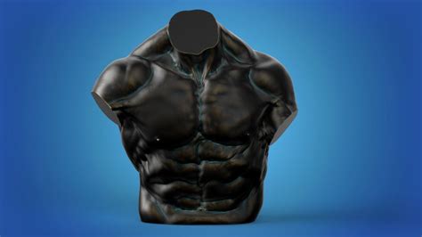 Muscle Man Torso 3D Model 3D Printable CGTrader