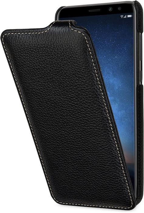 StilGut UltraSlim Case Hülle Leder Tasche für Huawei Mate 10 Lite