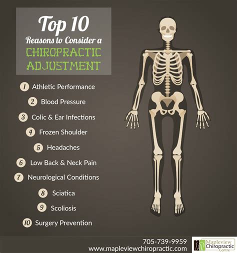 Top Ten Reasons You Should Consider A Chiropractic Adjustment