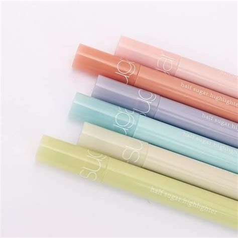 SUPPLE ROOM Sweet Pastel Soft Head Aesthetic Highlighter Marker Pens