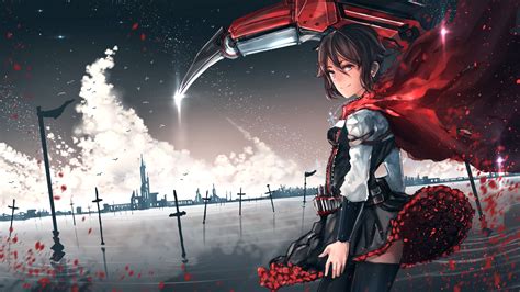 Ruby Rose RWBY Wallpaper By Amos Yan 2382994 Zerochan Anime