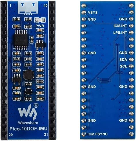 For Raspberry Pi Pico Expansion Board Dof Imu Sensor Module Onboard